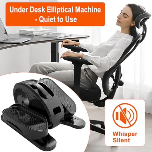 Under Desk Elliptical Machine, Mini Leg Exerciser for Seniors Adults Teens P14534
