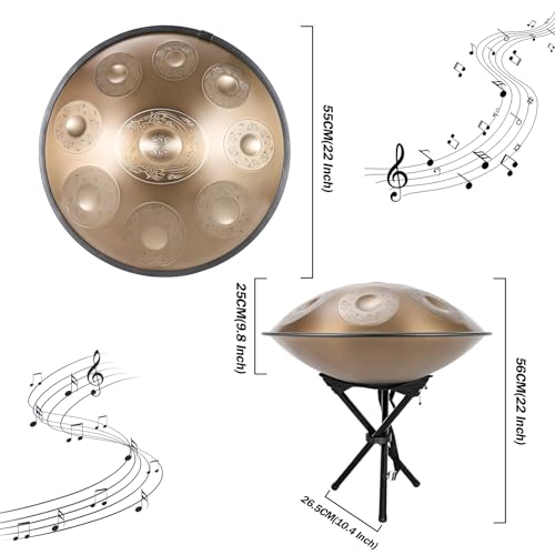 Handpan Drum 10 Notes 22 Inch 432Hz R988994