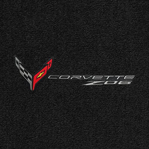 Heavy Duty Black Carpeted Floor Mats for Corvette C8 2023-On, 2PC Fronts U4023