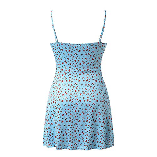 Sleeveless Spaghetti Strap Cami Dress with Built-in Bra Q6765