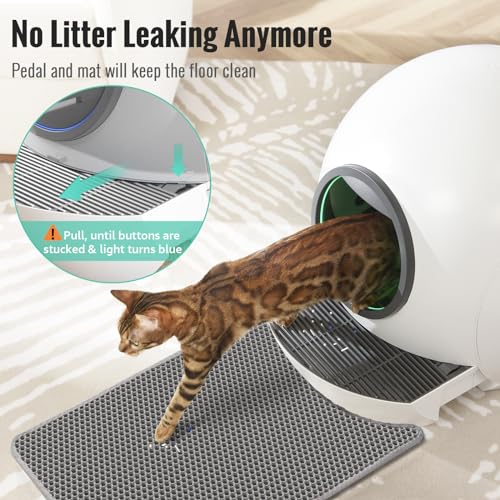 Automatic Self Cleaning Cat Litter Box for Multi Cats, 60L with Safety Protection H74738