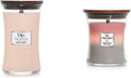 WoodWick Large Hourglass Candle Bundle - Coastal Sunset and Shoreline Trilogy (3 fragrances)