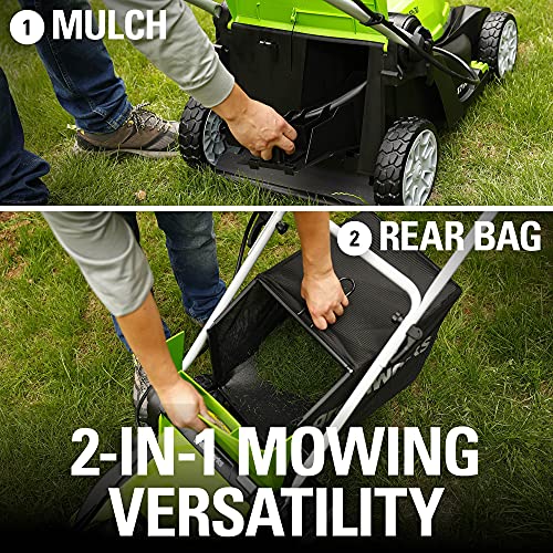 40V 17" Cordless Push Lawn Mower, 4.0Ah Battery and Charger Included H381388