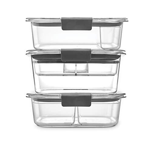 Airtight Food Storage Containers with Removable Trays, Set of 3, Large 9.6 Cup Q187798