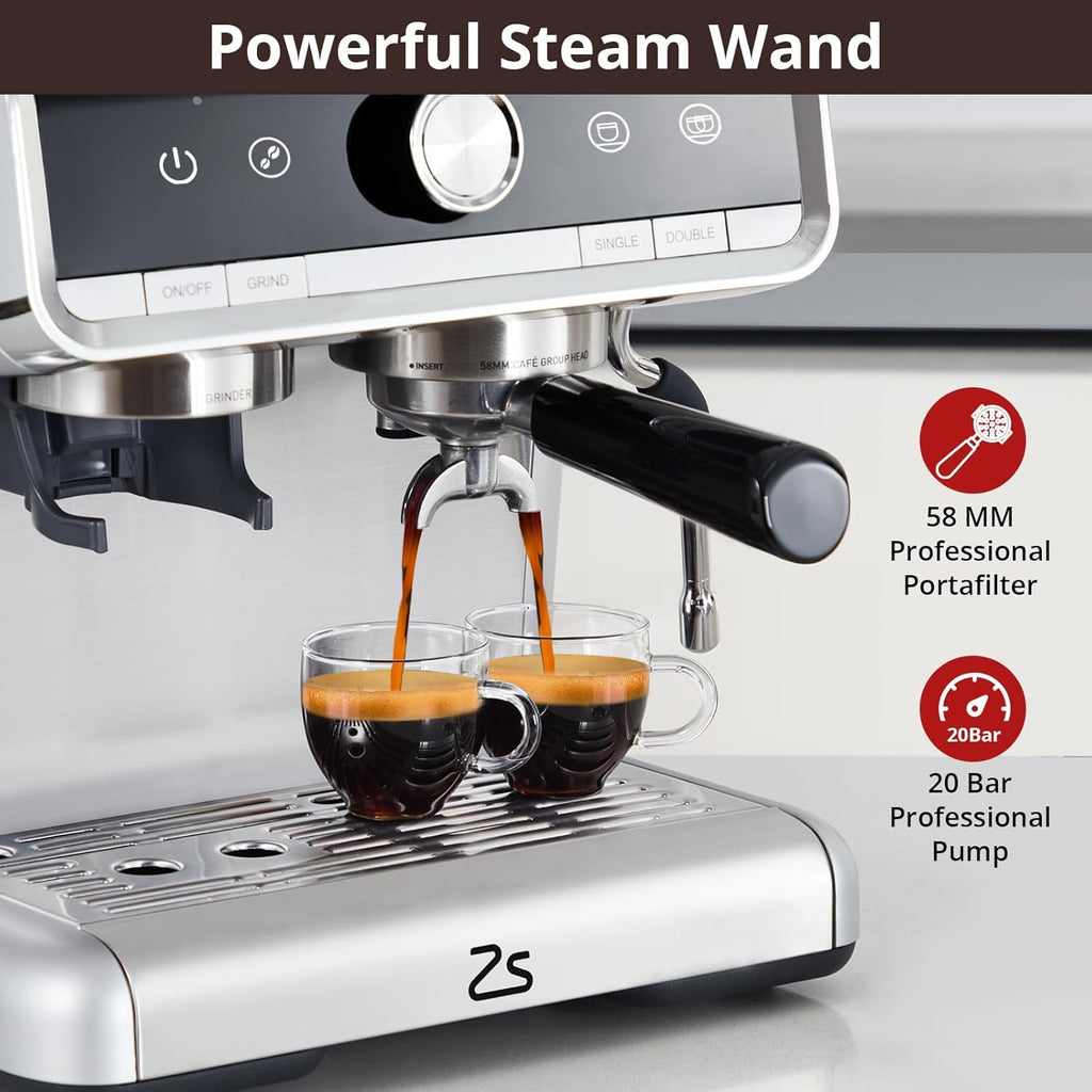 Espresso Maker 20 Bar, 2.8L, Stainless Steel B9588