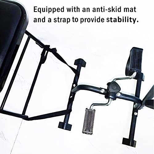 Pedal Exerciser for Arms and Legs, Adjustable Fitness Equipment for Seniors, with Monitor B64391