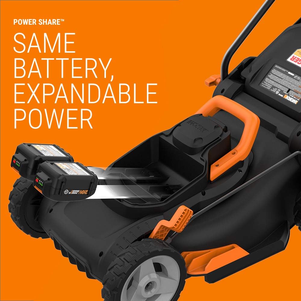 20V Cordless Lawn Mower and Grass Trimmer J35890