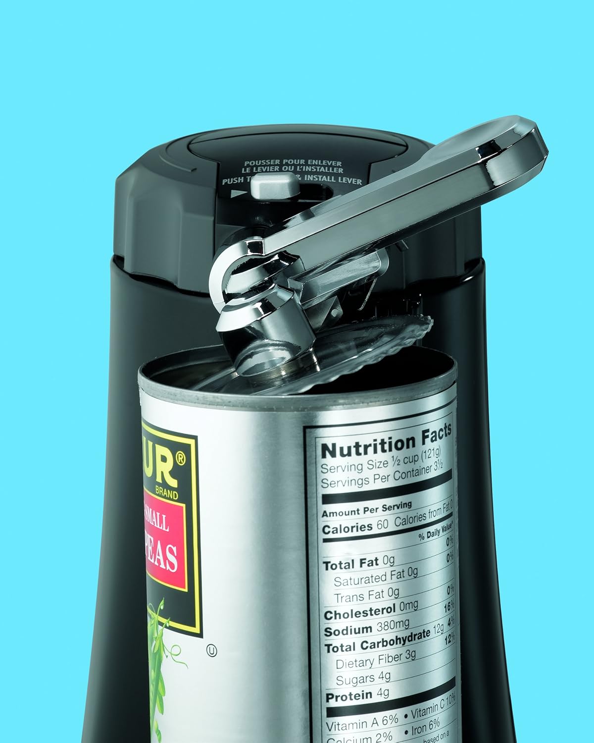 Electric Automatic Can Opener with Jar Lid Remover and Cord Storage S646