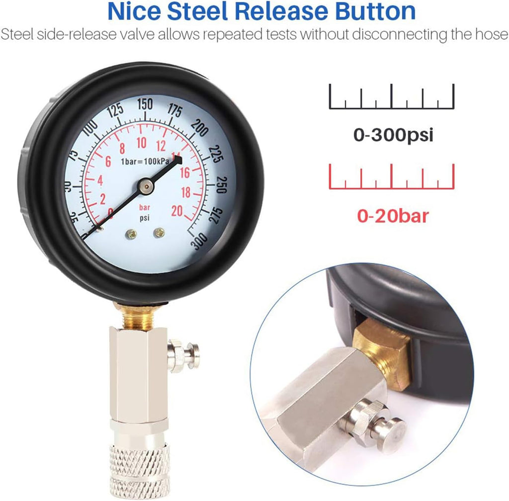 Fuel Pressure Tester Kit and Compression Tester Kit Q3582