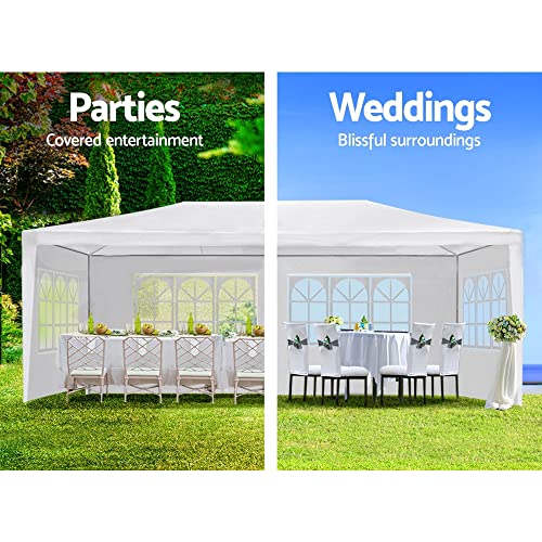 Outdoor Gazebo Tent 10x20 with Removable Sidewalls, Waterproof Canopy for Patio Garden Events I729482