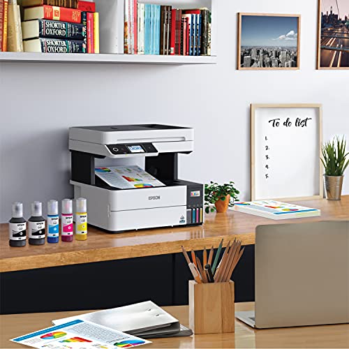 Wireless Color All-in-One Supertank Printer with Scanner, Copier, Fax and Auto Document Feeder B4971
