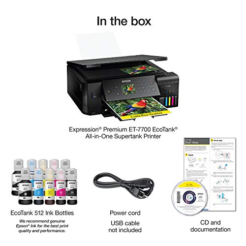 Wireless 5-Color All-in-One Supertank Printer with Scanner and Copier E15099