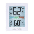 AcuRite Humidity Meter Hygrometer and Indoor Digital Thermometer with Temperature Gauge and Humidity Gauge, Room Thermometer Comfort Scale, 3 x 2.5 Inches, White (01083M)
