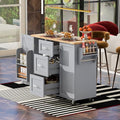Farmhouse Kitchen Island With Storage Large Kitchen Island With Drop Leaf Rolling Kitchen Island With 3 Drawer 2 Slide-Out Shelf And Internal Storage Rack White Kitchen Island For Restaurants