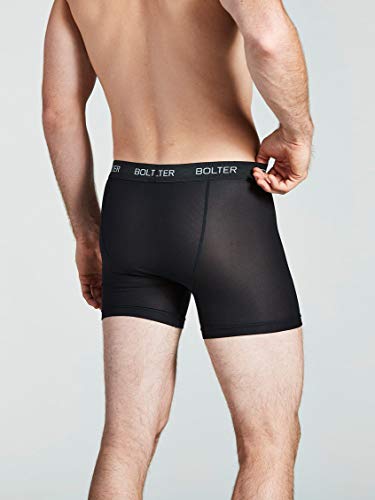 Men's Nylon Spandex Boxer Briefs 4-Pack R64360