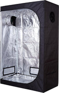 36''x20''x63'' 600D High Reflective Mylar Hydroponic Grow Tent Dark Room with Removable Floor Tray for Indoor Seedling Plant Growing (36''x20''x63'')