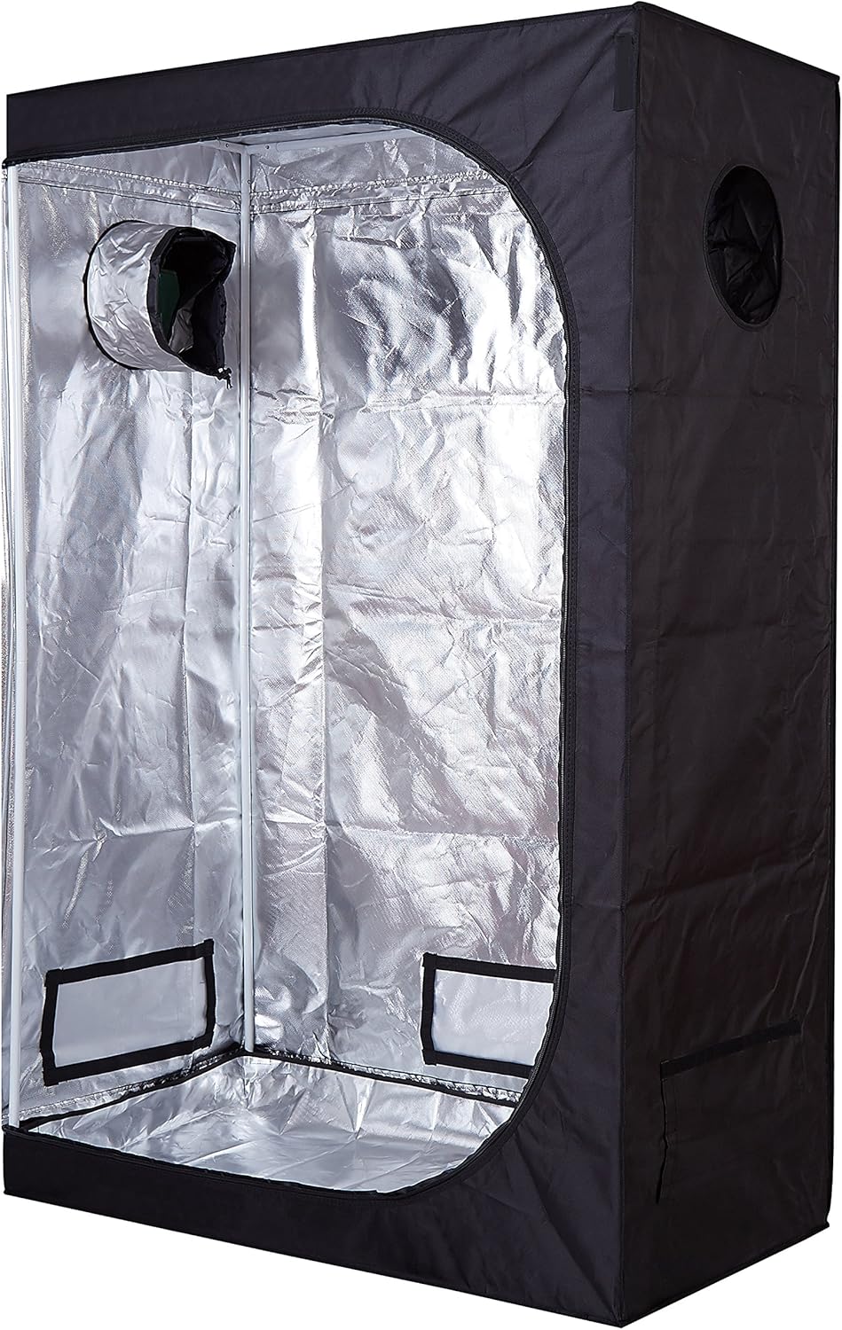 36''x20''x63'' 600D High Reflective Mylar Hydroponic Grow Tent Dark Room with Removable Floor Tray for Indoor Seedling Plant Growing (36''x20''x63'')