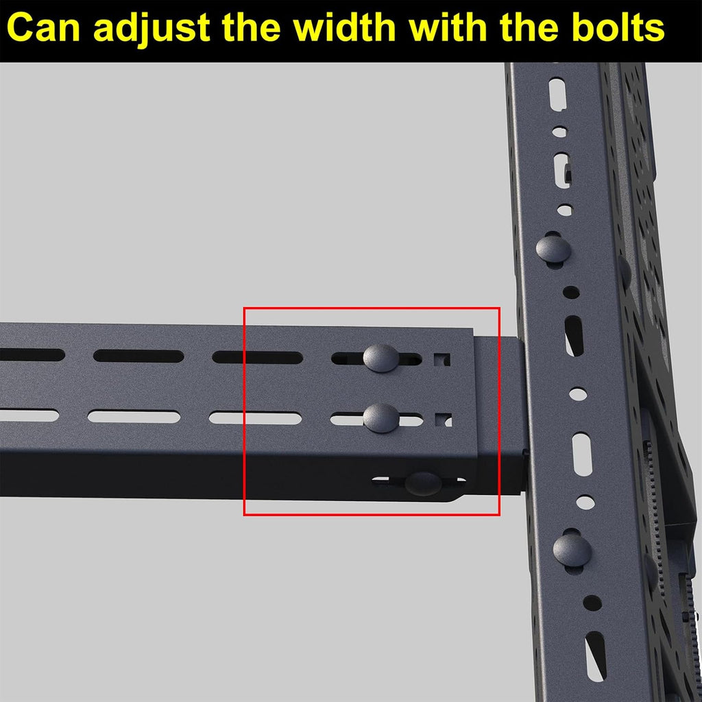 Overland Bed Rack for Mid-Size Pickup Trucks, Adjustable Truck Cargo Carrier, Textured Black D583