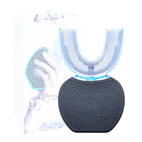 Automatic Toothbrush,Ultrasonic U-Shaped Toothbrushes for Teeth Whitening for Adults,Sonic toothbrushes for Adults,Black