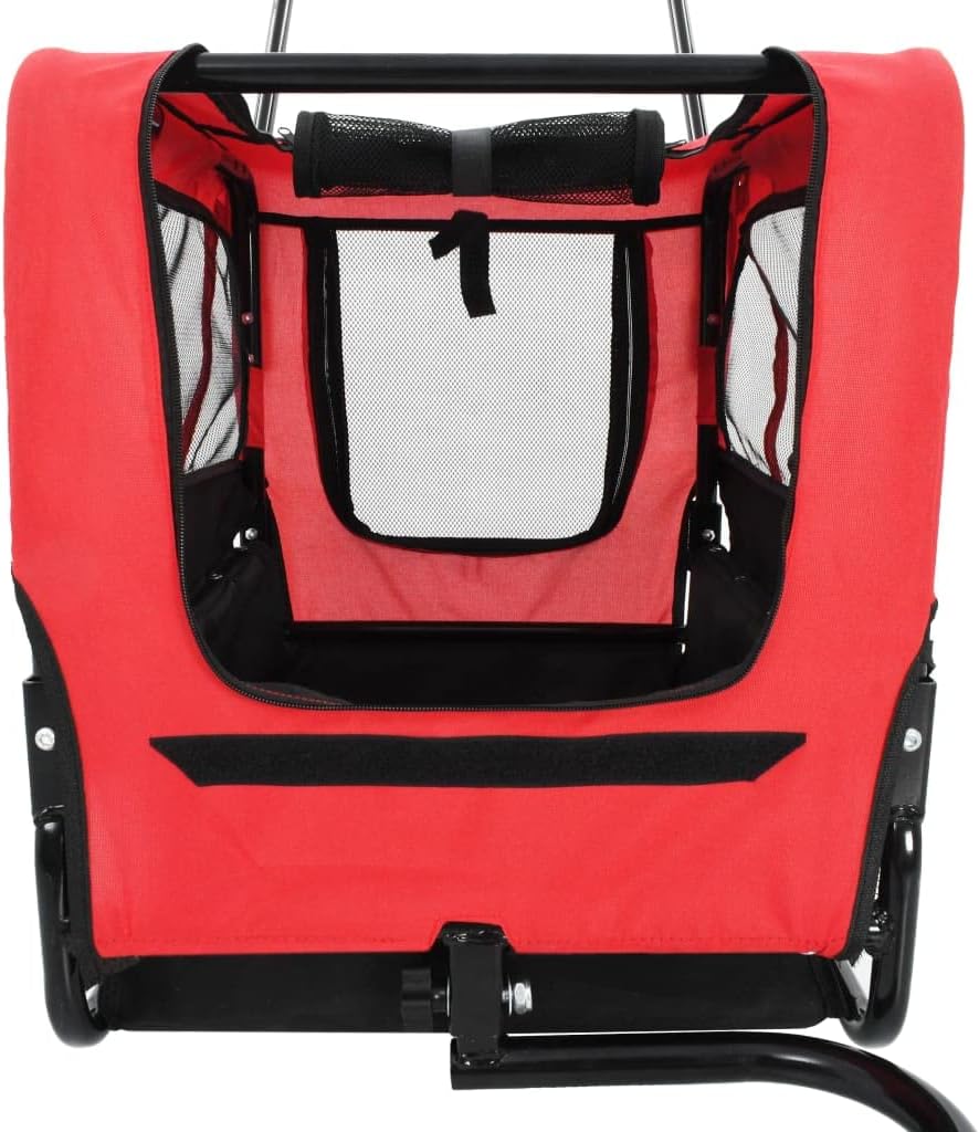 Dog Bike Trailer and Jogging Stroller, Folding Pet Carrier T80544