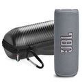 JBL FLIP 6 Waterproof Portable Speaker Bundle with gSport Carbon Fiber Case (Gray)
