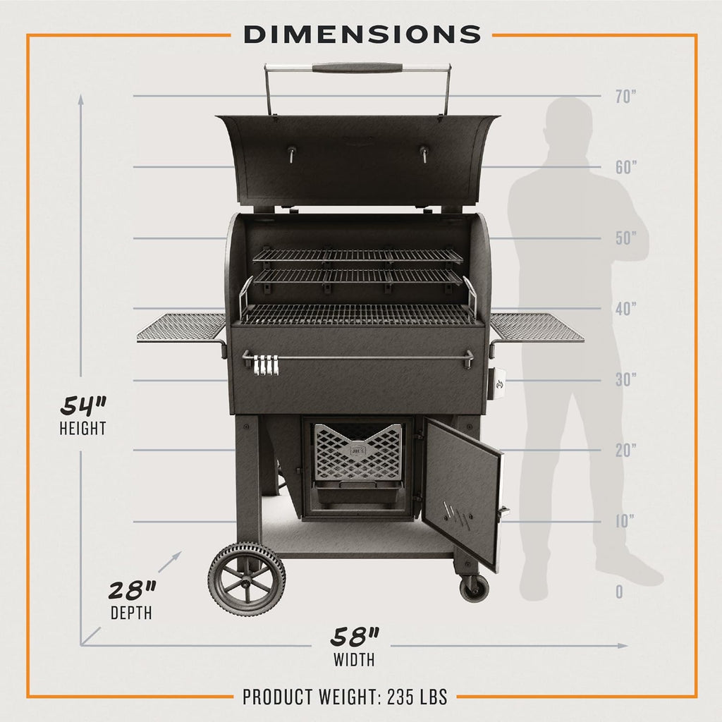 Centerbox Smoker, Black Steel B309