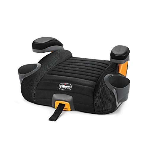 Chicco GoFit® Plus Backless Booster Car Seat with LATCH Attachment and Quick-Release LATCH Removal, Travel Booster Seat for Car, Portable Car Booster Seat for Children 40-110 lbs. | Stream/Blue