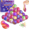Galaxy Slime Party Favors for Kids 36 Pack Slime Balls DIY Stress Relief Putty Toy Stretchy & Non-Sticky Christmas Easter Birthday Party Supplies Goodie Bag Stuffer Classroom Reward for Girls Boys