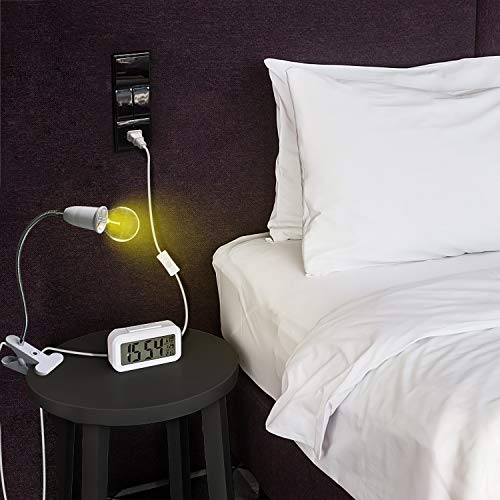 Clip-On Lamp Socket with Switch, 2-Pack, E26/E27 K532