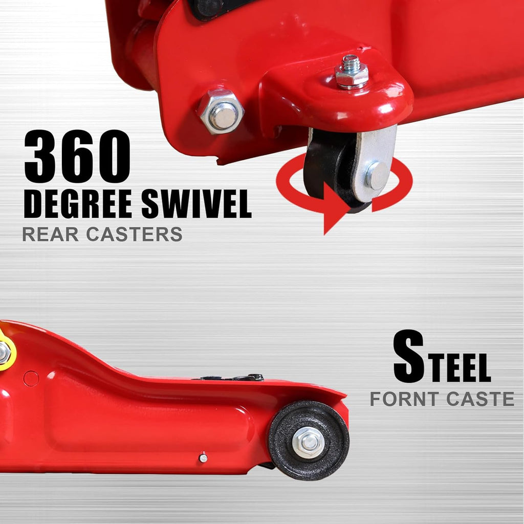 Hydraulic Floor Jack 2 Ton Portable Car Lift Low Profile Trolley T1985