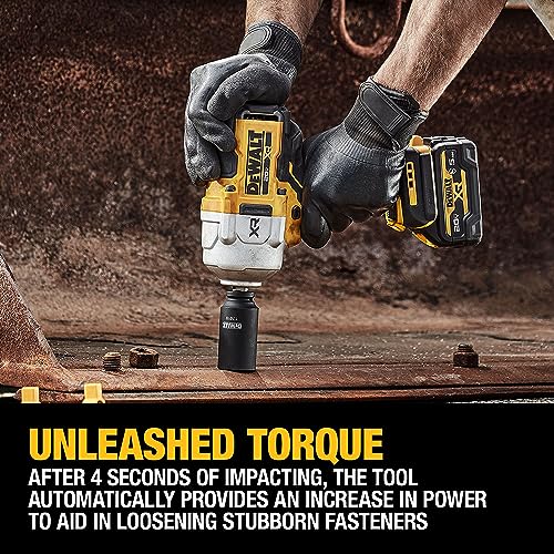 Cordless Impact Wrench Kit, 1/2" Hog Ring, Battery and Charger Included E566676