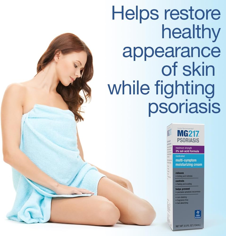 Medicated Psoriasis Cream with 3% Salicylic Acid, Fragrance Free, 3.5 Fl Oz I593