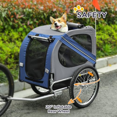 Dog Bike Trailer Pet Cart Bicycle Wagon Cargo Carrier L13983