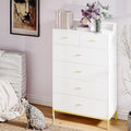 6 Drawers Dresser with LED Light, Dresser for Bedroom with LED Light Large Dressers, Modern Dresser Storage Organizer, 6 Drawers Chest White with Shelves for Bedroom, Living Room, Hallway