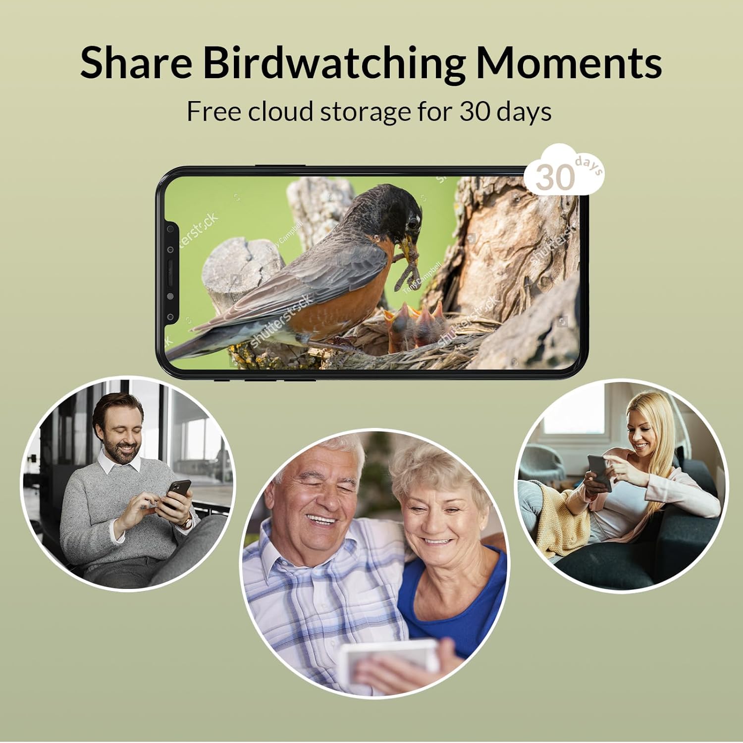 Smart Bird Feeder Camera with Auto Notify and WiFi V475