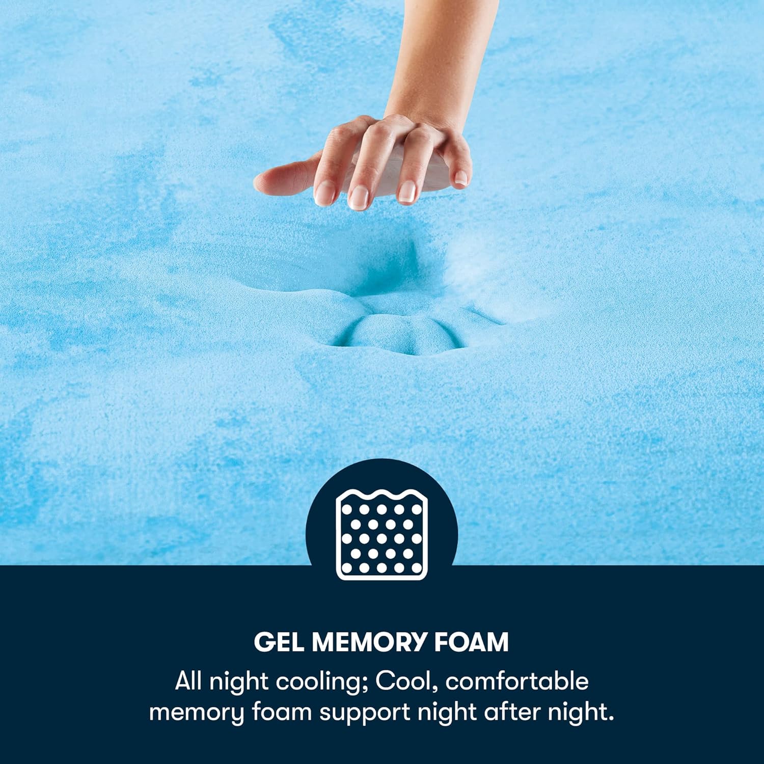 10" Cooling Gel Memory Foam Twin Mattress & 7" Cooling Gel Memory Foam Twin Mattress Bundle Y791