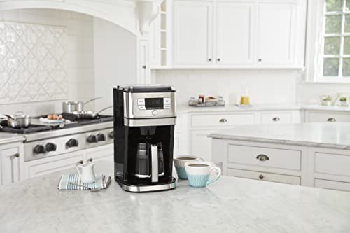 Fully Automatic Burr Grind & Brew, 12-Cup Glass Coffee Maker O389006