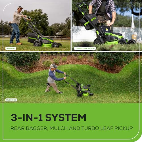 25" Brushless Cordless Self-Propelled Dual Blade Lawn Mower R179864