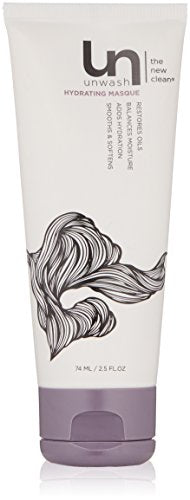 unwash Hydrating Hair Masque - Deep Conditioning & Restorative Hair Treatment for Damaged, Dry & Colored Hair, Sulfate & Paraben Free, Made w/Argan and Coconut Oils, 6.4 fl oz
