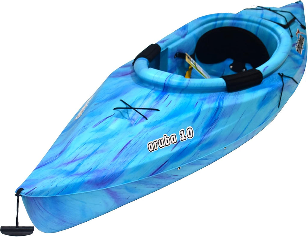 Sit-in Kayak for Adults, Lightweight 1-Person Fishing Kayak, 10ft N441297
