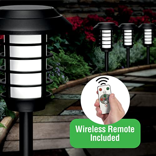 Solar Pathway Lights Color Changing LED Outdoor, IP67 Waterproof, 4 Pack C666950