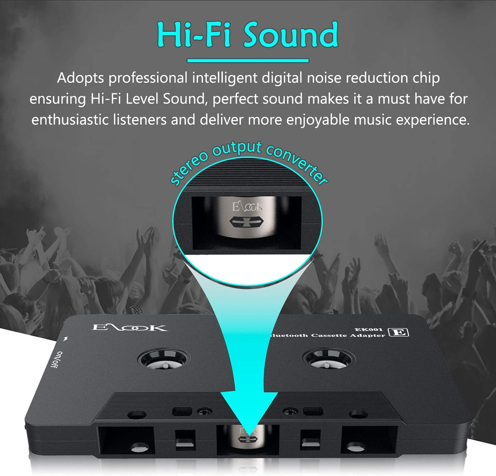 Bluetooth Cassette Receiver with Aux Adapter G799