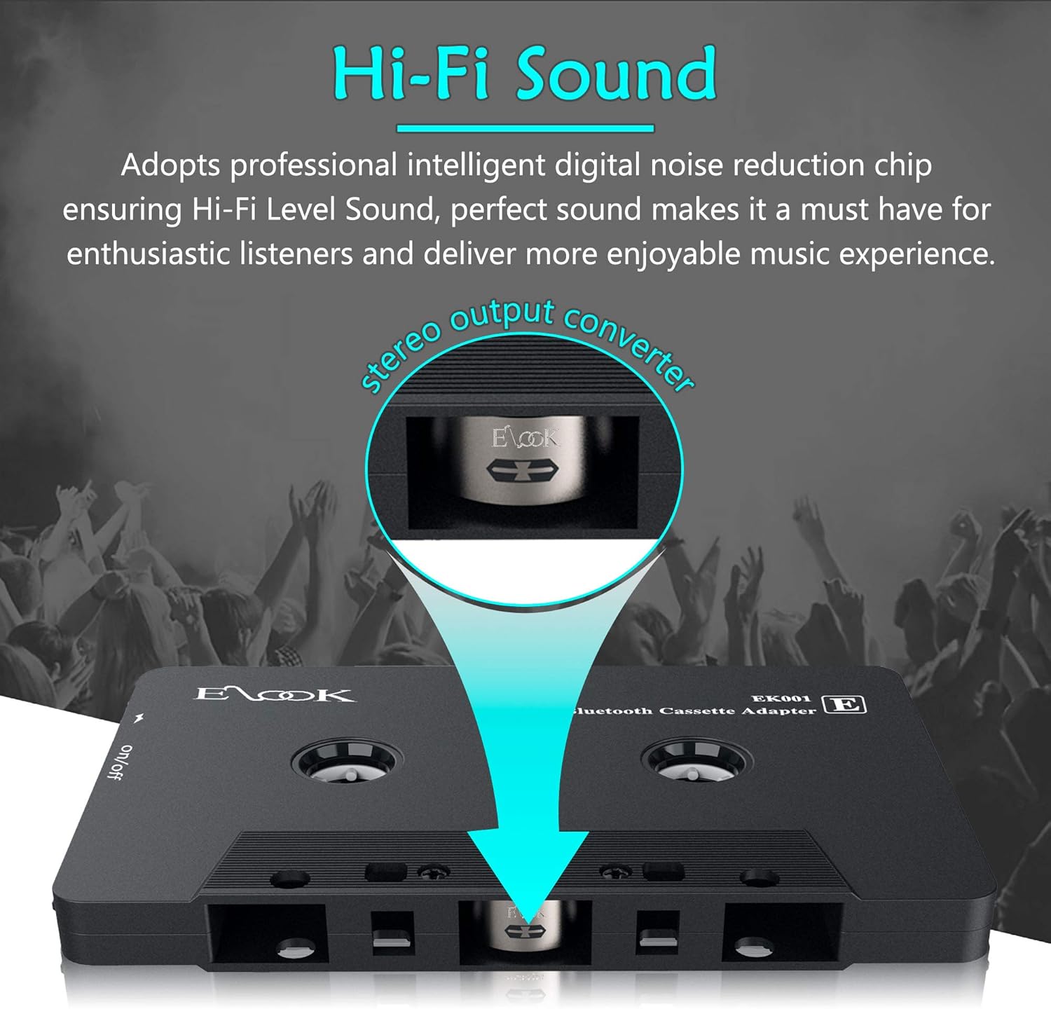 Bluetooth Cassette Receiver with Aux Adapter G799