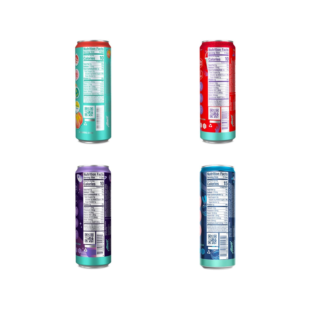 Energy Drink Variety Pack 12 Fl Oz Cans (6 Pack), Low Calorie, Sugar Free, 200mg Caffeine K83424