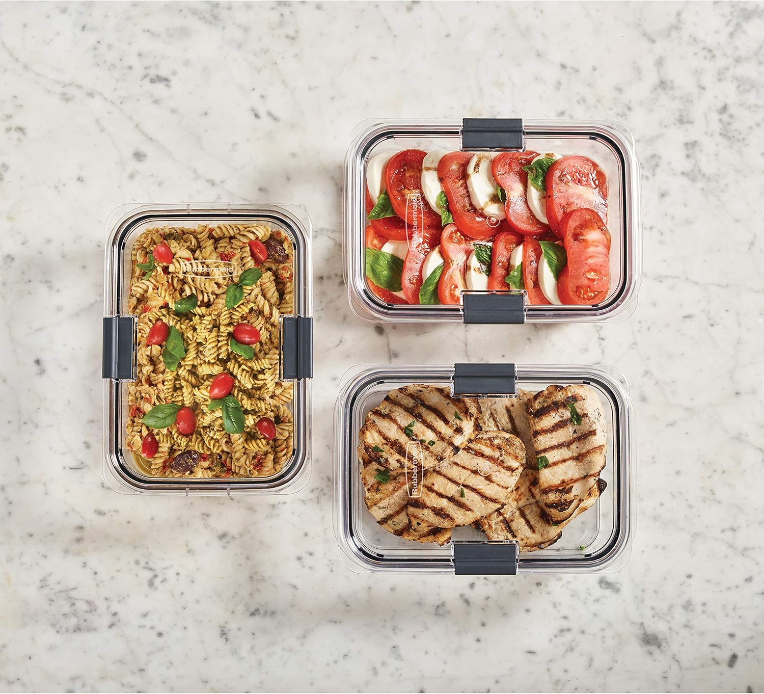 Food Storage Container, Large, 9.6 Cup, 3 Pack B100252