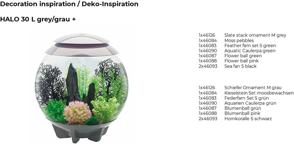Slate Stack Ornament Medium Grey Aquarium Decor H977955