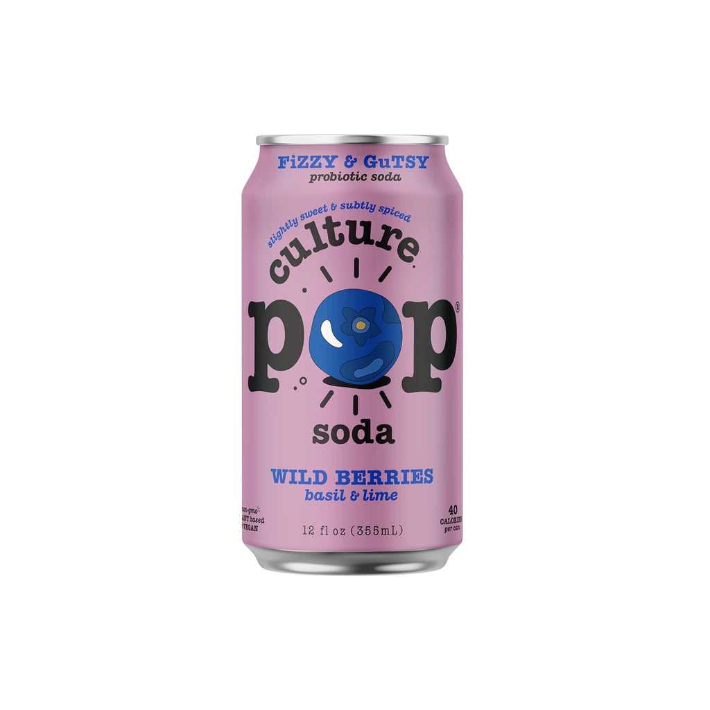 Sparkling Probiotic Soda, 12 Fl Oz Cans, Variety Pack of 5 T31874