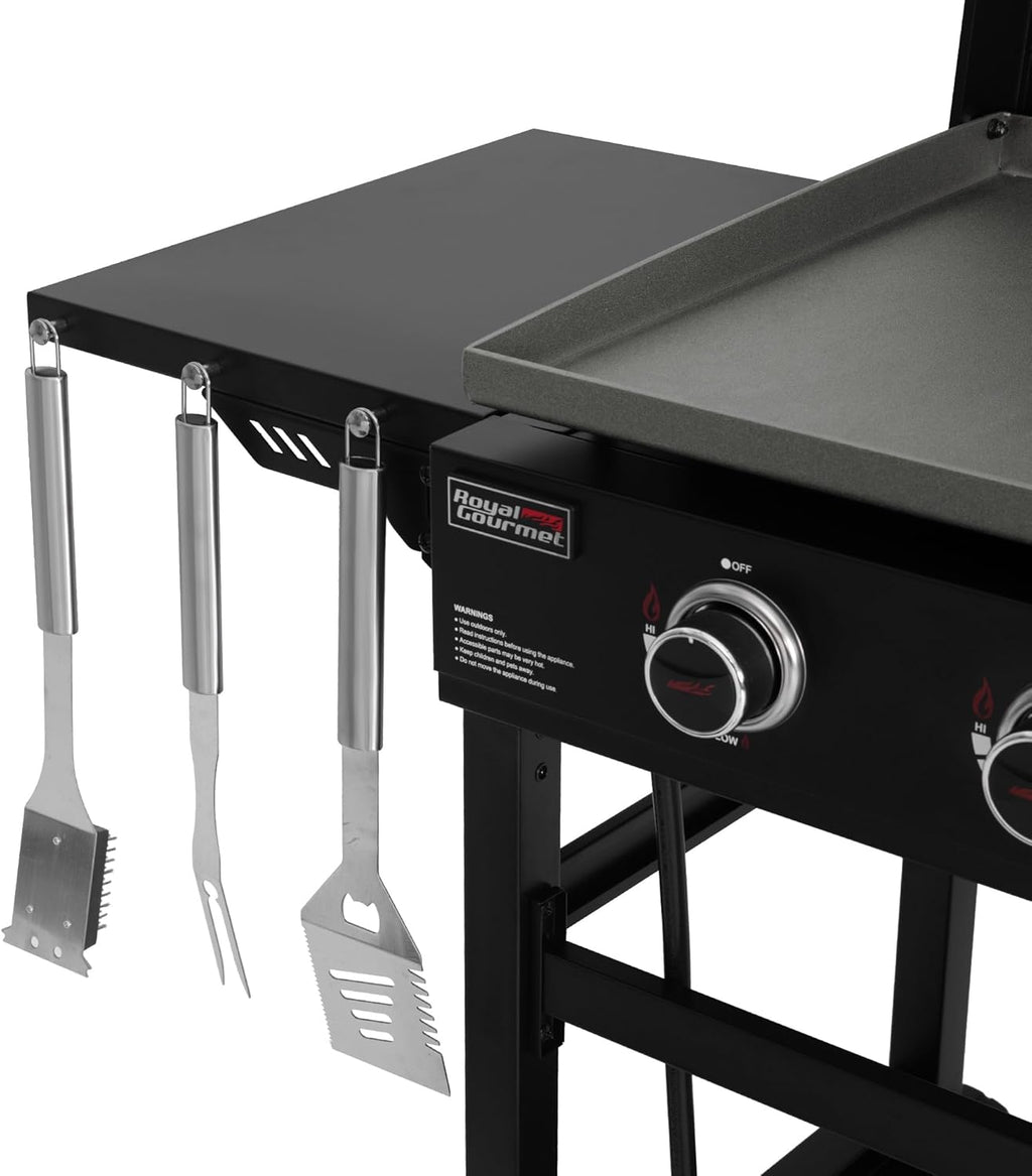 4-Burner Propane Gas Griddle with Hard Cover, 35-Inch Flat Top BBQ Grill C6416