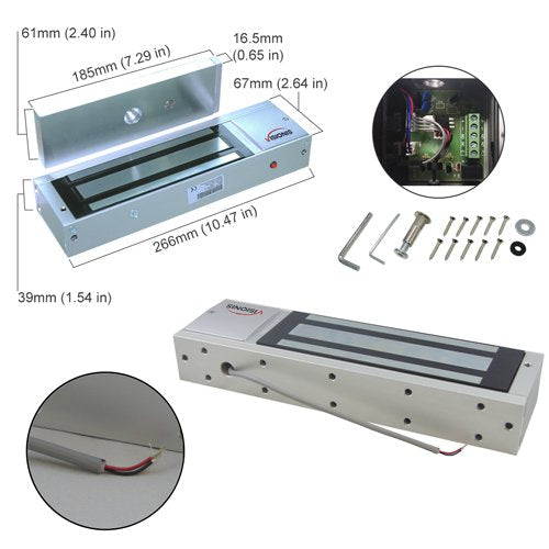 One Door Access Control Electromagnetic Lock Kit with Remote and PIR J47542