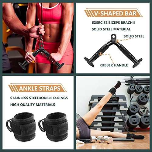 Steel Cable Machine Attachments for Home Gym Triceps Lat Pulldown D68591